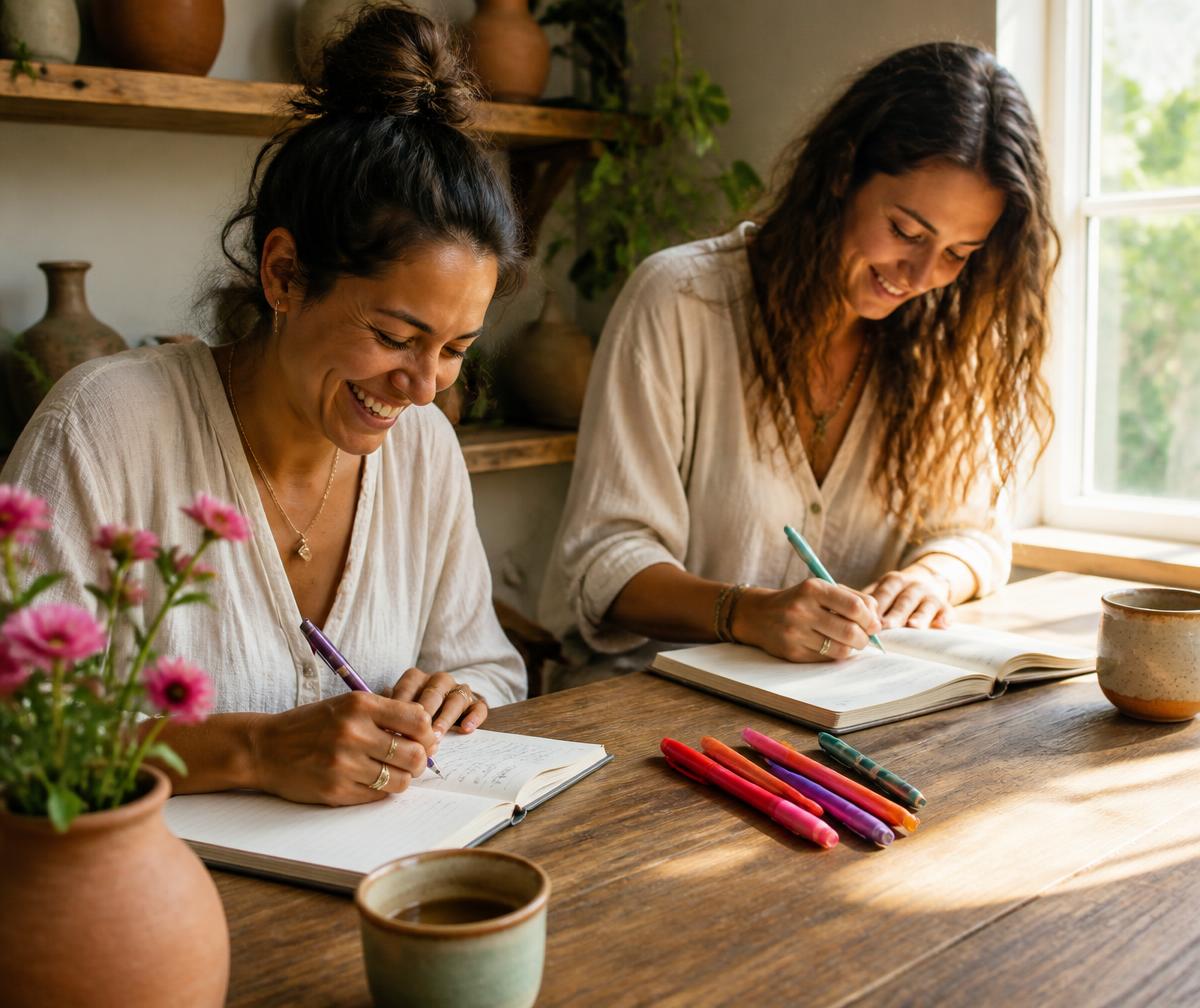 Poetry & journaling at The Healing Initiatives — participants practicing together